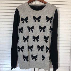Jcrew bow sweater XS like new